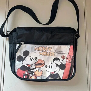 Disney Mickey Mouse and Minnie Mouse Crossbody Messenger Bag